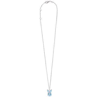 HERZENGEL BLUE BUNNY ENAMEL NECKLACE