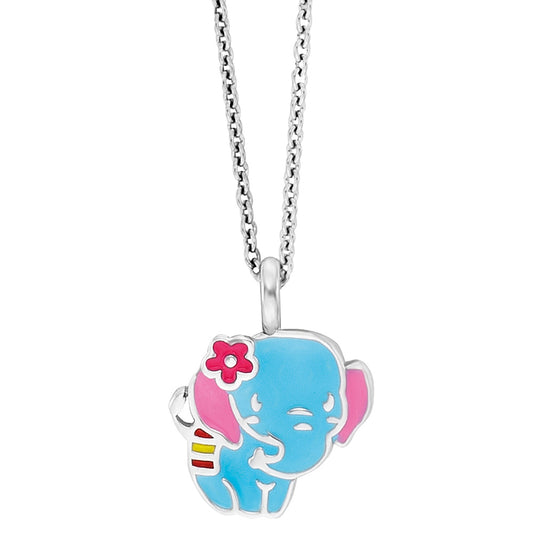 HERZENGEL ELEPHANT ENAMEL NECKLACE