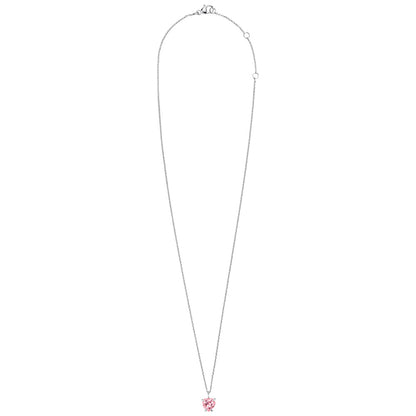 HERZENGEL PINK HEART SOLITAIRE CZ NECKLACE
