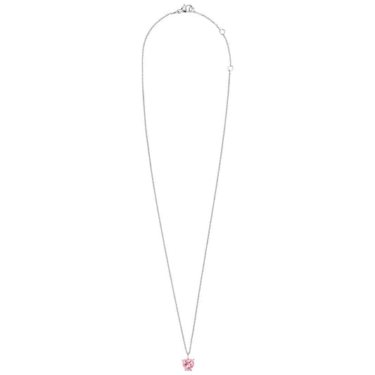 HERZENGEL PINK HEART SOLITAIRE CZ NECKLACE