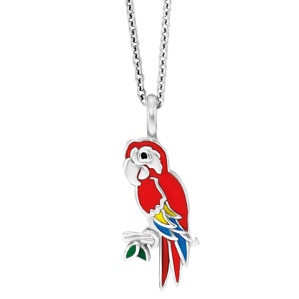 HERZENGEL PARROT ENAMEL NECKLACE