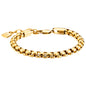 SAVE BRAVE GOLD 6MM BOX CHAIN BRACELET