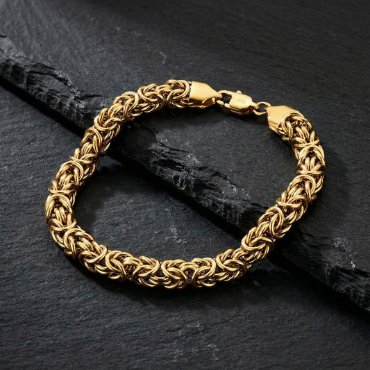SAVE BRAVE DEAN GOLD STAINLESS STEEL BRACELET