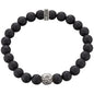 SAVE BRAVE STEEL BLACK ONYX DRAGON BRACELET