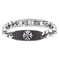 SAVE BRAVE PETER CROSS CURB LINK BRACELET