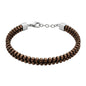 SAVE BRAVE PEYOTE BINARY BROWN HEMATITE BRACELET