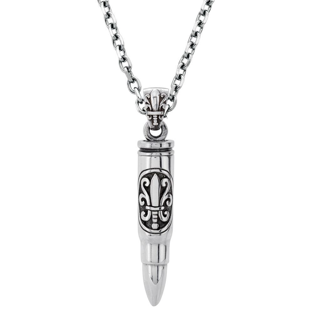 SAVE BRAVE STEEL BULLET NECKLACE