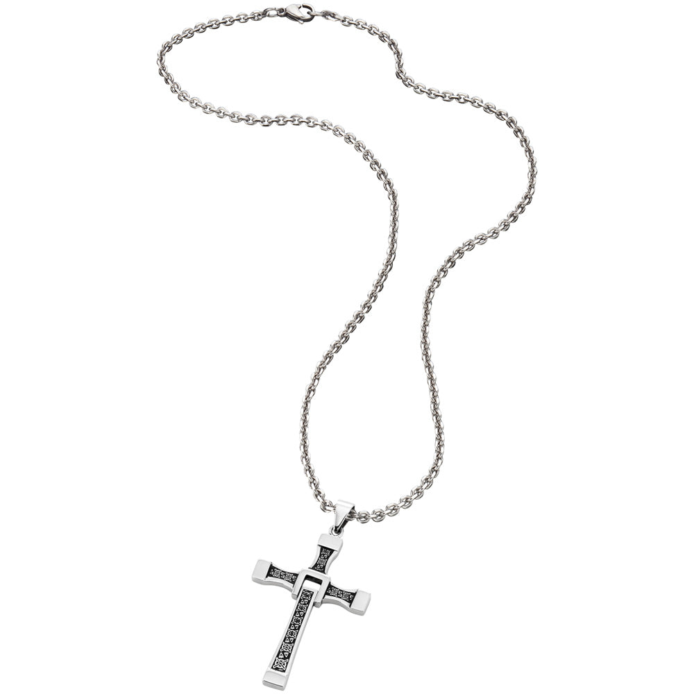 SAVE BRAVE DAVIS CROSS NECKLACE