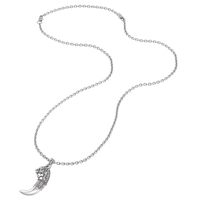 SAVE BRAVE STEEL DRAGON TOOTH NECKLACE