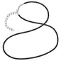 SAVE BRAVE 2MM BLACK LEATHER NECKLACE
