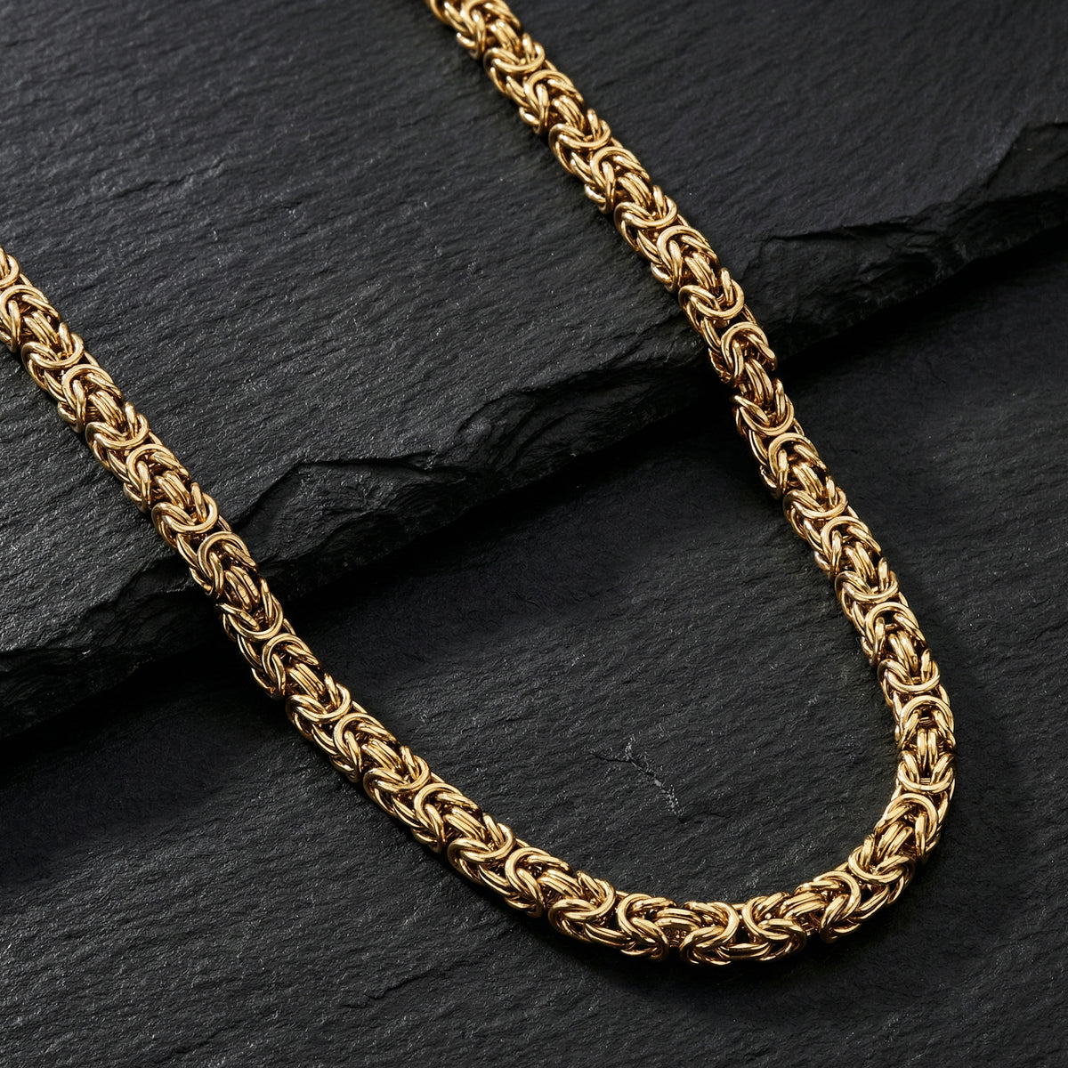 SAVE BRAVE LARRY GOLD STEEL CHAIN NECKLACE