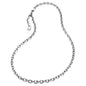 SAVE BRAVE SILVER 6MM LINK CHAIN NECKLACE