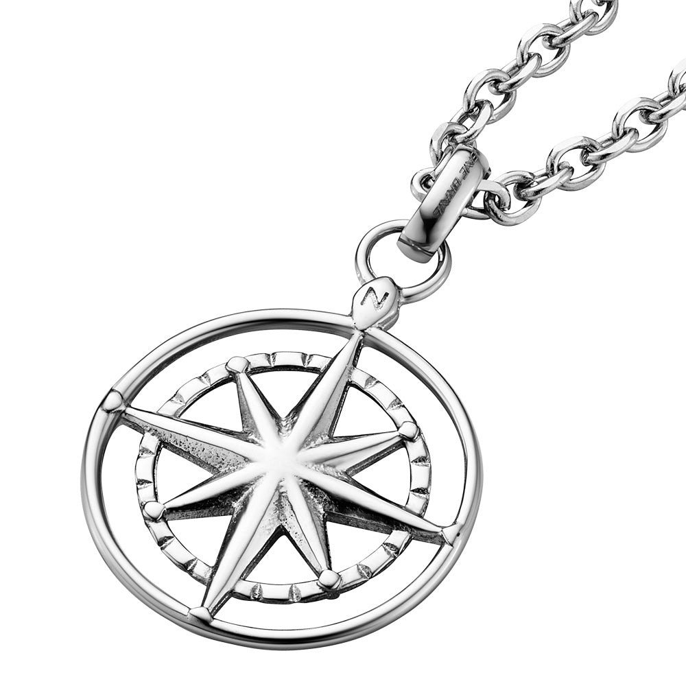 SAVE BRAVE NORTH STAR STEEL TALISMAN NECKLACE