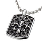 SAVE BRAVE FLEUR-DE-LIS DOG TAG NECKLACE