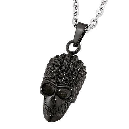 SAVE BRAVE RALPH BLACK SKULL NECKLACE