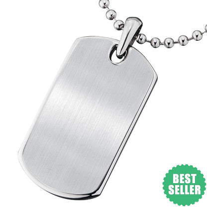 SAVE BRAVE ROBERT PLAIN DOG TAG NECKLACE